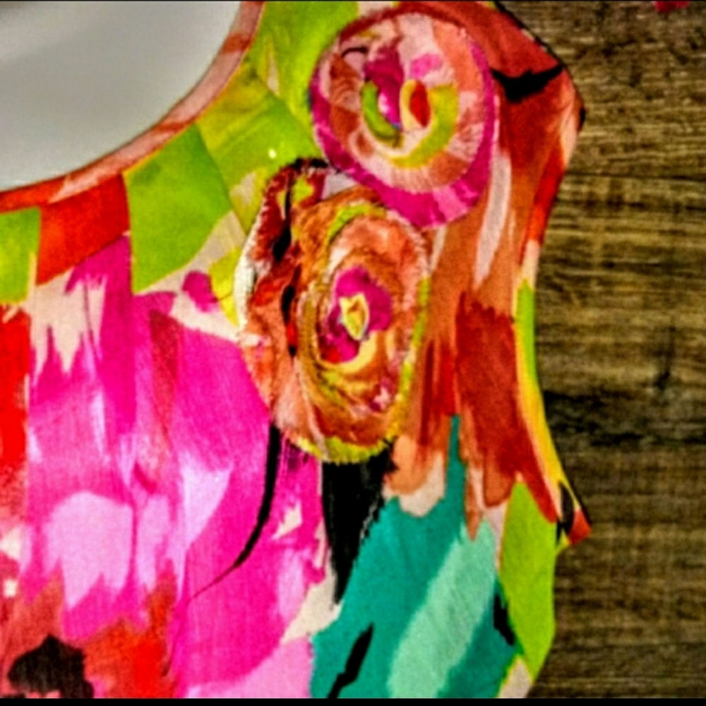 AGB Dress Size 10 Bright Floral Bodycon NWOT - Picture 5 of 11